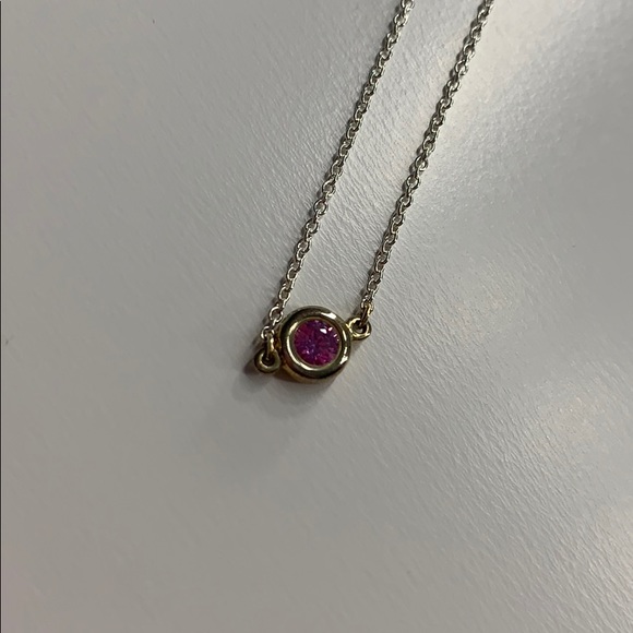 Tiffany & Co. Sterling Sil. Pink Sapphire Bracelet - Picture 3 of 6